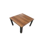 Dawn Coffee / Corner / End Table 60cm Dark Walnut / Iron Grey Melamine - Image 2
