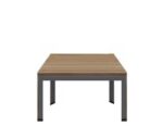 Dawn Coffee / Corner / End Table 60cm Dark Walnut / Iron Grey Melamine