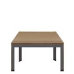 Dawn Coffee / Corner / End Table 60cm Dark Walnut / Iron Grey Melamine