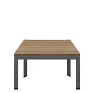 Dawn Coffee / Corner / End Table 60cm Dark Walnut / Iron Grey Melamine