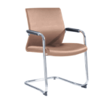 913C-HS Visitor Chair in Brown with Chrome Cantilever - Image 2