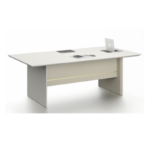 Paris 240 Meeting Table Melamine White 240cm