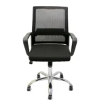 V02 Ergonomic Medium Back Mesh Chair Black