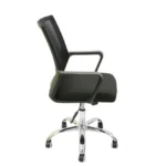 V02 Ergonomic Medium Back Mesh Chair Black - Image 3
