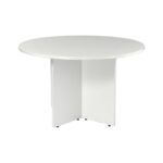 BC 100 Round Meeting Table 100cm Beech Melamine - Image 7