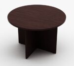 BC 100 Round Meeting Table 100cm Beech Melamine - Image 6