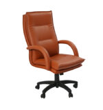 130A Custom-made High Back Chair in PVC Black - Image 3