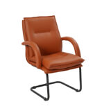 130C Custom-made Visitor Chair in PVC Black - Image 3