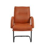 130C Custom-made Visitor Chair in PVC Black - Image 2
