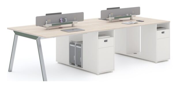 SOF Oakley Series Cluster of 4 Executive Workstation 240cm - Image 2