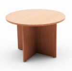 BC 100 Round Meeting Table 100cm Beech Melamine - Image 8