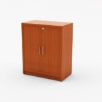 CH Low Cabinet Swing Door Melamine Cherry