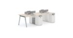 SOF Oakley Series Cluster of 4 Executive Workstation 240cm