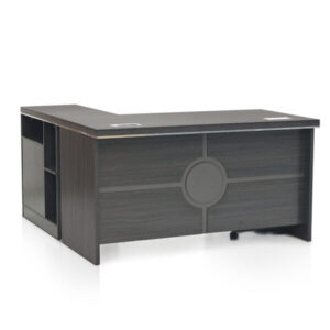 SOF 995 Executive L-Shape Desk 140 in Walnut Grey