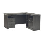SOF 995 Executive L-Shape Desk 140 in Walnut Grey - Image 2