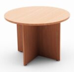 BC 100 Round Meeting Table 100cm Beech Melamine