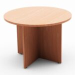 BC 100 Round Meeting Table 100cm Beech Melamine