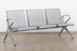 Style C3 Seater Metal Bench Grey - Image 4