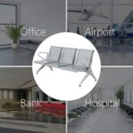 Style C3 Seater Metal Bench Grey - Image 2