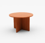 BC 100 Round Meeting Table 100cm Beech Melamine - Image 2