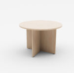 BC 100 Round Meeting Table 100cm Beech Melamine - Image 5