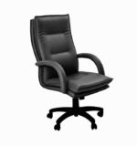 130A Custom-made High Back Chair in PVC Black