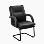 130C Custom-made Visitor Chair in PVC Black