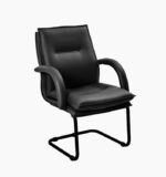 130C Custom-made Visitor Chair in PVC Black