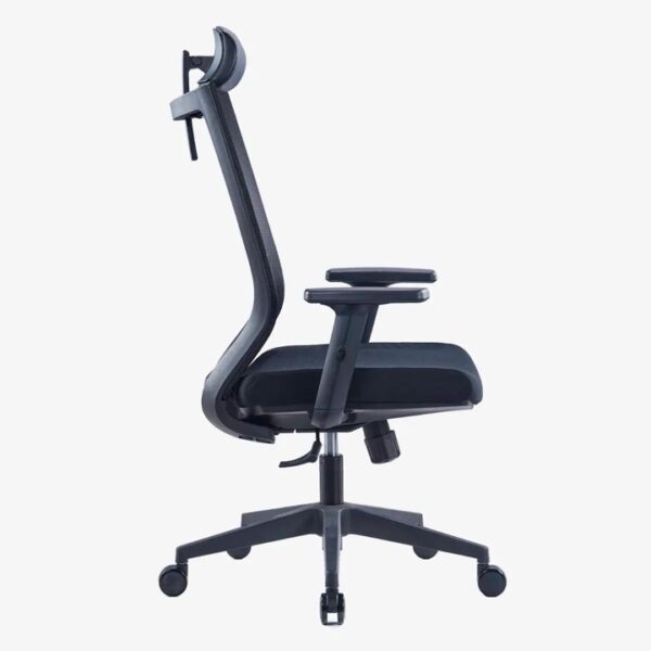 817A Ergonomic High Back Mesh Chair Black - Image 2