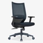 817B Ergonomic Medium Back Mesh Chair Black