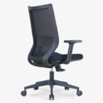 817B Ergonomic Medium Back Mesh Chair Black - Image 3