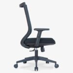 817B Ergonomic Medium Back Mesh Chair Black - Image 2
