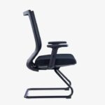817C Visitor Medium Back Mesh Chair Black - Image 2