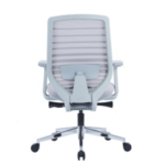 818B Ergonomic Mesh Chair Light Grey - Image 4
