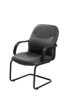 SOF 1003 Visitor Chair Grey PVC - Image 3
