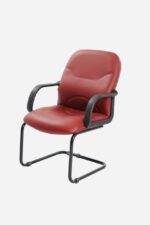 SOF 1003 Visitor Chair Grey PVC - Image 2
