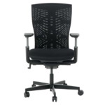 MF Merry 01B Medium Back Ergonomic Chair Mesh Black