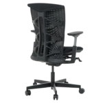 MF Merry 01B Medium Back Ergonomic Chair Mesh Black - Image 4