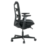 MF Merry 01B Medium Back Ergonomic Chair Mesh Black - Image 3