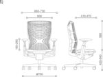 MF Merry 01B Medium Back Ergonomic Chair Mesh Black - Image 7