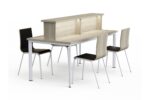 Style Study Desk Rectangular illuminated shelves working table - Image 2
