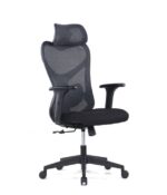 1279A High Back Ergonomic Mesh Chair Black