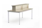 Style Study Desk Rectangular illuminated shelves working table