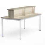 Style Study Desk Rectangular illuminated shelves working table
