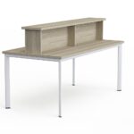 Style Study Desk Rectangular without illuminated shelves working table
