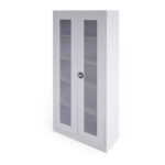 Style Full Height Glass Door Cabinet