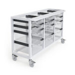 Style Laboratory Cabinet with Twelve Drawers