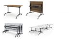 Style Functional Folding Table Brown 160cm - Image 2