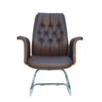 ST-1486C-BK Medium Back Executive Visitor Chair Brown