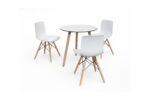 Style Begonia Round Dining Table 76Dia White - Image 3